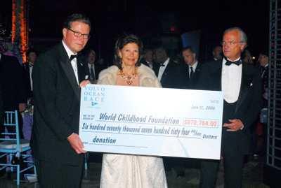 King Carl XVI Gustaf and Queen Silvia of Sweden host a gala for the World Childhood Foundation sponsored by the Volvo Ocean Race at the World Financial Center Winter Garden  on May 11, 2006. 
Credit:  �Stephanie Berger 
       